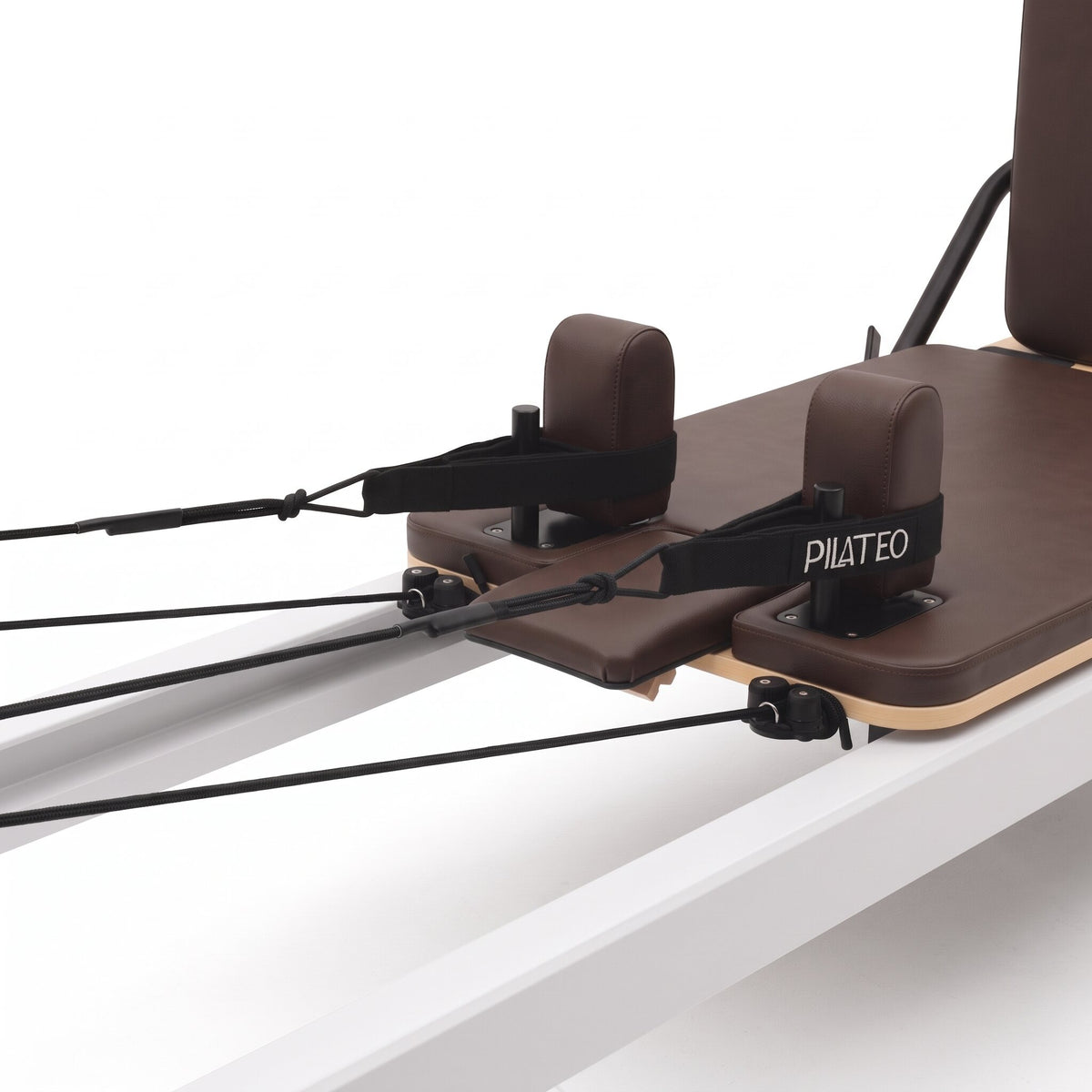 Pilates reformer aluminum mocha, straps