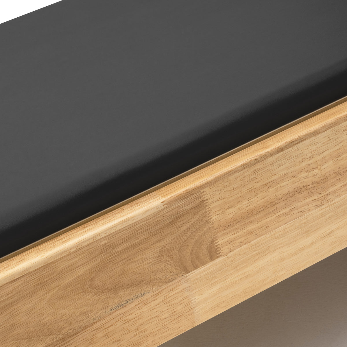 Classic Studio reformer – oak wood frame and black vegan leather