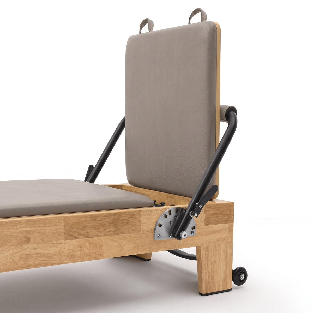 Pilates Reformer Classic Studio, stone grey upholstery – jumpboard