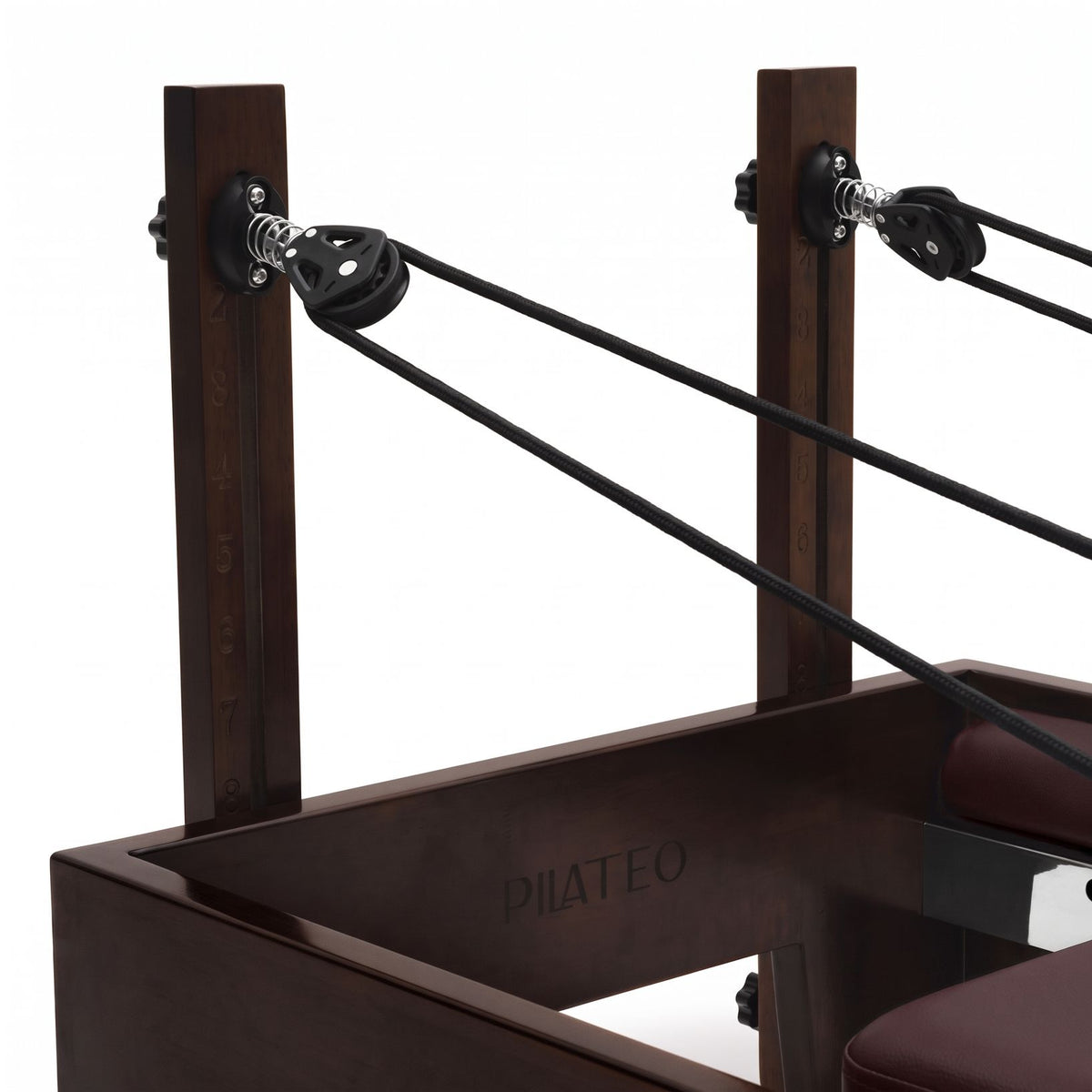 Pilates reformer Prestige wine, pulley posts