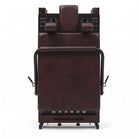 Foldable Pilates reformer Flexi espresso wine, stored upright