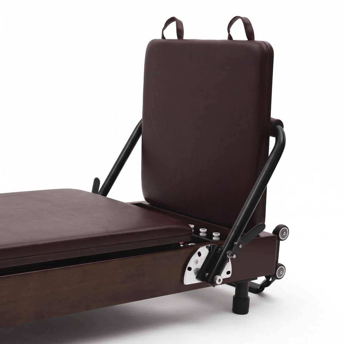 Foldable Pilates reformer Flexi espresso wine, jumpboard