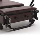 Foldable Pilates reformer Flexi espresso wine, wheels