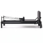 Pilates reformer aluminum all black, side view