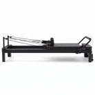 Pilates reformer aluminum all black, side view