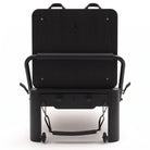 Pilates reformer aluminum all black, front view