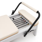 Pilates reformer aluminum milky white, springs