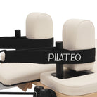 Pilates reformer aluminum milky white, shoulder rests