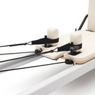 Pilates reformer aluminum milky white, straps