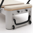 Pilates reformer aluminum milky white, strap handle