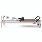 Pilates reformer aluminum mocha, side view