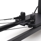 Pilates reformer aluminum total black, carriage with shoulder rests