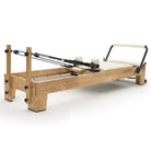 Pilates reformer Classic milky white, 3/4 view