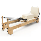 Pilates Reformer Classic Studio milky white with sitting box and jumpboard