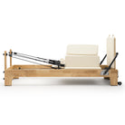 Pilates reformer Classic milky white, side view