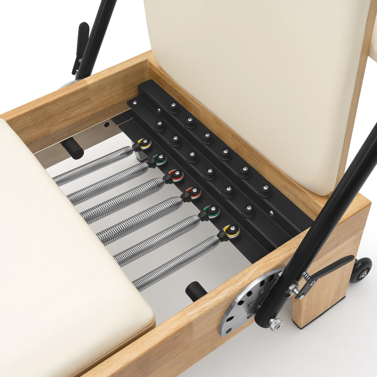Classic Studio reformer milky white – colour-coded springs