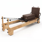 Pilates reformer Classic mocha, sitting box and jumpboard