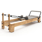 Pilates reformer Classic pearl grey, 3/4 view