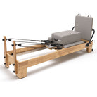 Pilates reformer Classic pearl grey, sitting box and jumpboard