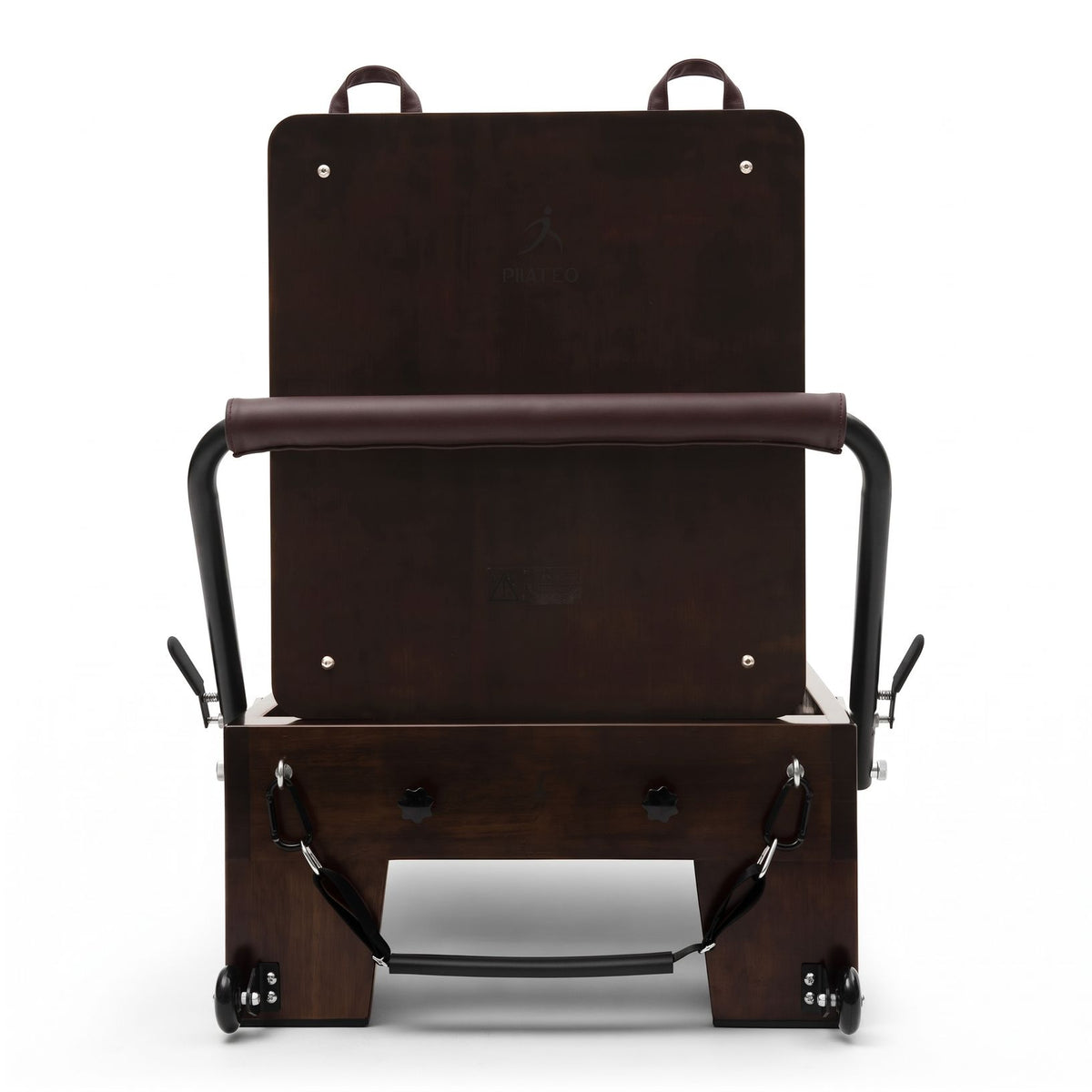 Pilates reformer Prestige wine, front view